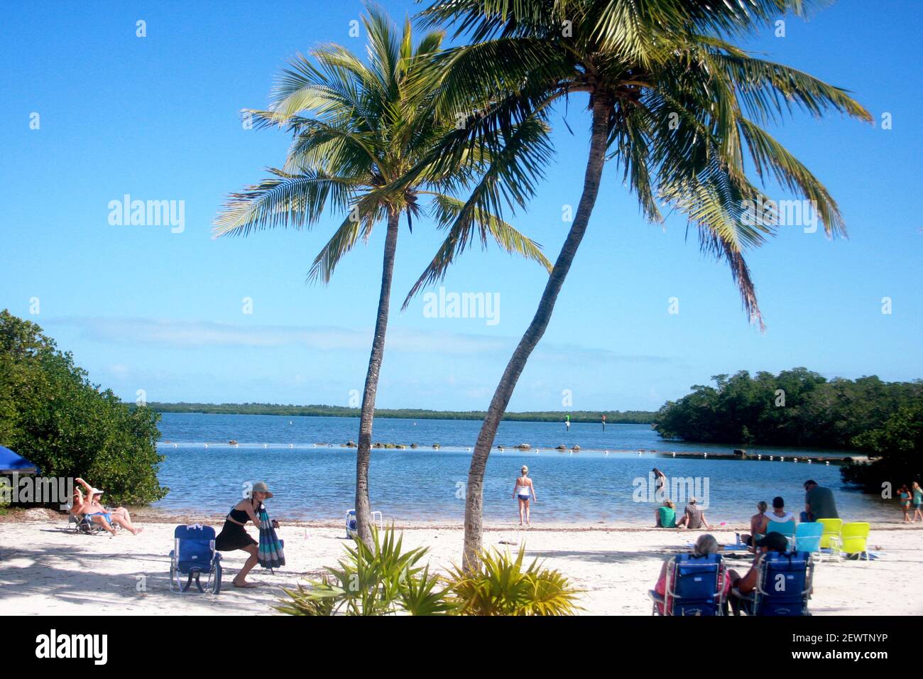 Key Largo, Florida, USA. Der Far Beach im John Pennekamp Coral Reef State Park. Stockfoto