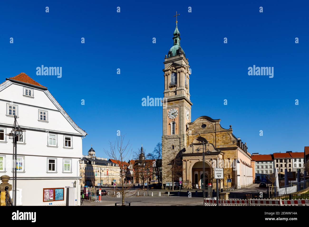 Die Marktkirche Eisenach in Thüringen Stockfoto