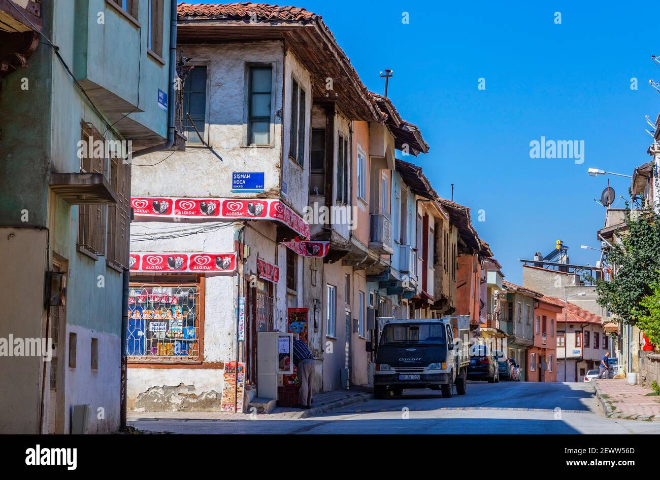 Türkei, zivile Architektur der historischen Häuser in der Stadt Tokat ... Stockfoto