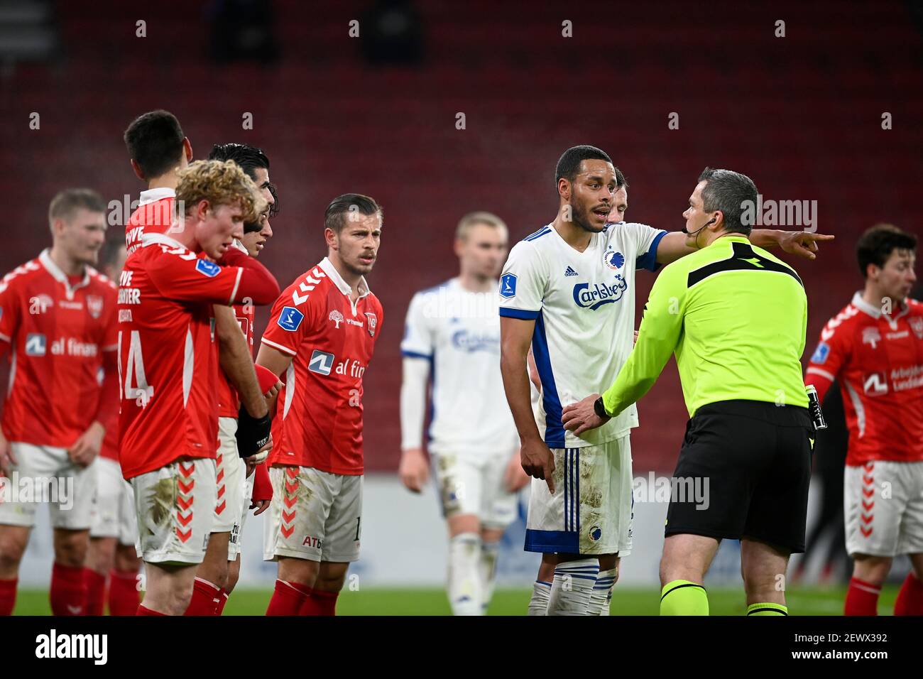 Kopenhagen, Dänemark. März 2021, 3rd. Mathias Zanka JÃ¸rgensen, FC Kopenhagen beim Superleague-Fußballspiel zwischen FC Kopenhagen und Vejle Boldklub in Telia Parken, Kopenhagen, Dänemark. Quelle: Lars Moeller/ZUMA Wire/Alamy Live News Stockfoto