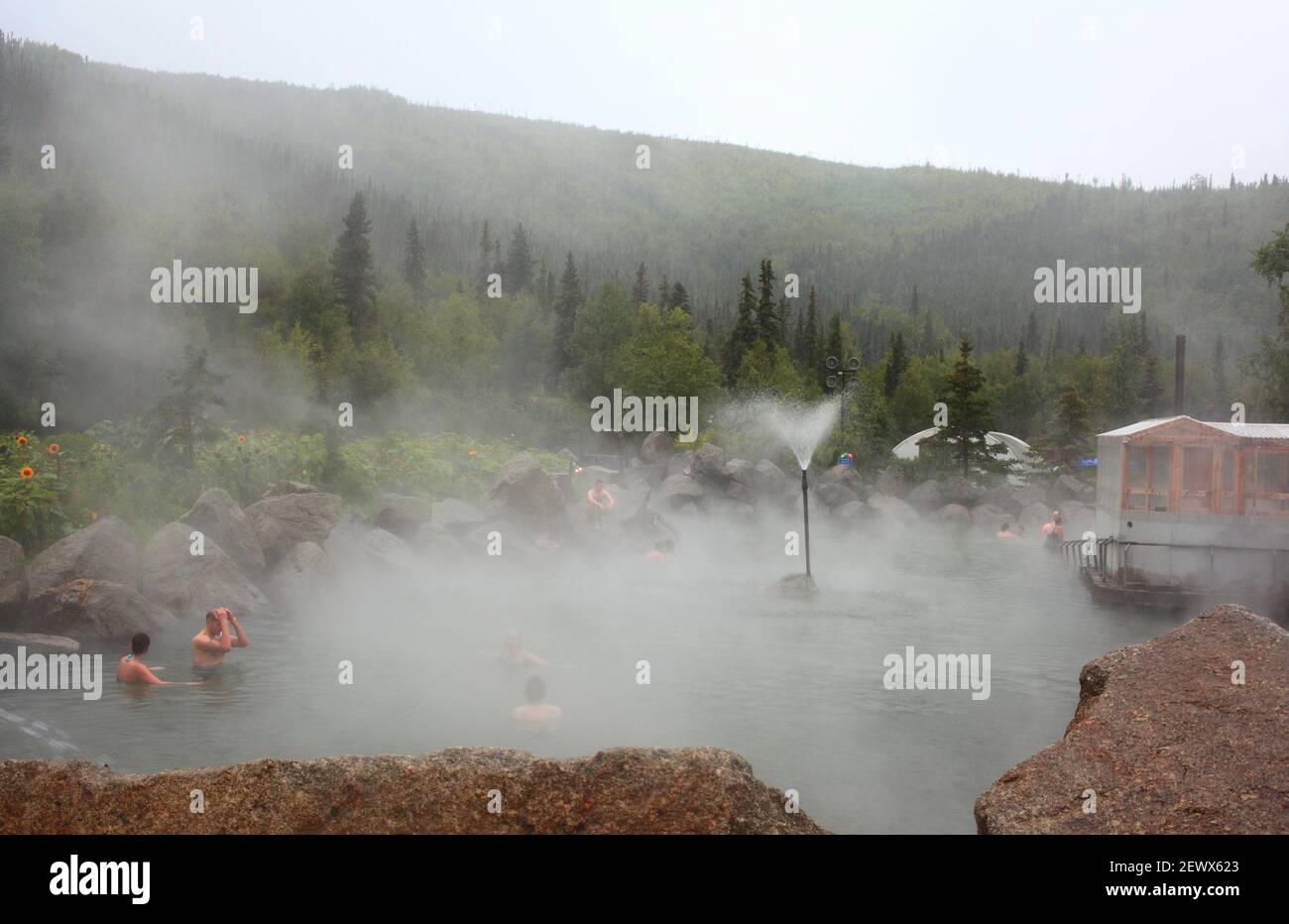 Chena Hot Pools Stockfoto