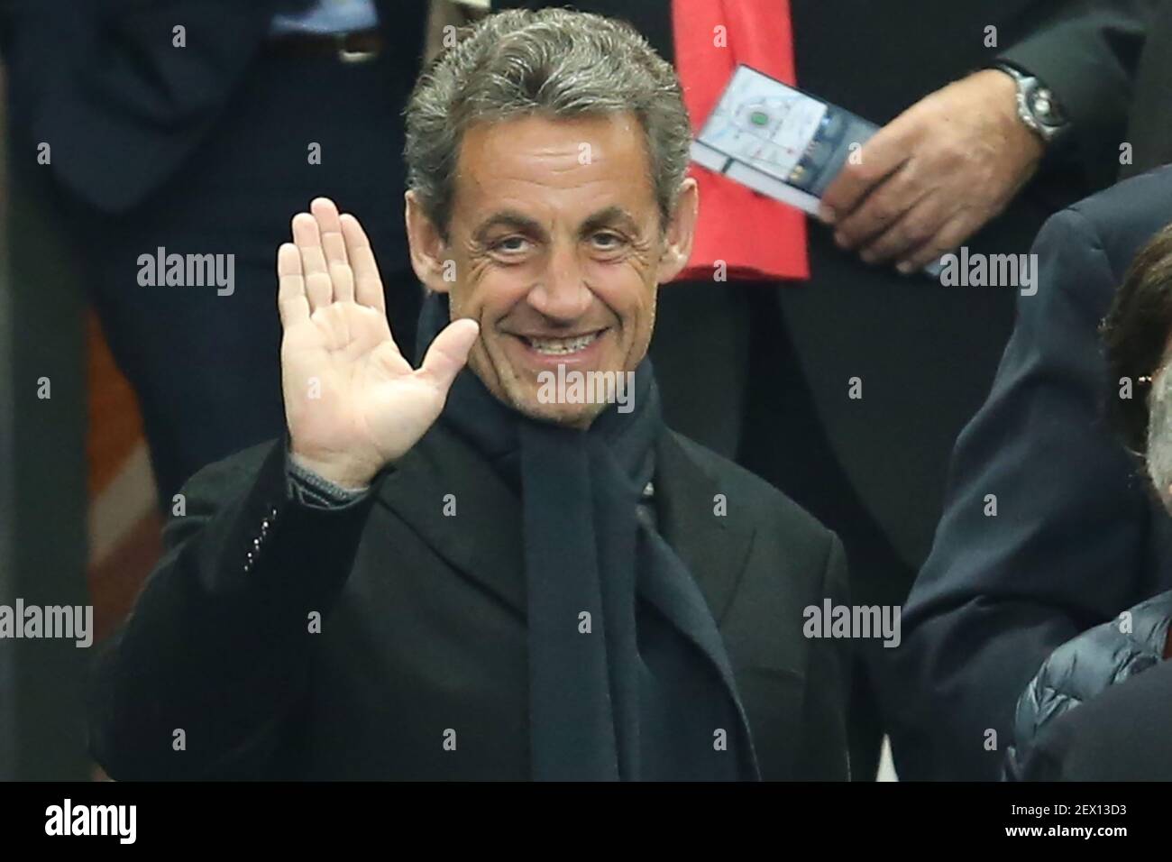 Paris, Frankreich. März 2021, 4th. NICOLAS SARKOZY, ehemaliger Präsident der französischen republik, wurde vom Pariser Strafgerichtshof wegen Korruption in der Abhöraffäre zu drei Jahren Gefängnis verurteilt, darunter auch zu einem geschlossenen. Zu drei Jahren Gefängnis verurteilt, von denen einer geschlossen ist, sollte der ehemalige Präsident der Republik seine Strafe, wie das Gesetz vorsieht, ändern und seine Haushaft mit einem elektronischen Armband durchführen. Quelle: Pierre Stevenin/ZUMA Wire/Alamy Live News Stockfoto
