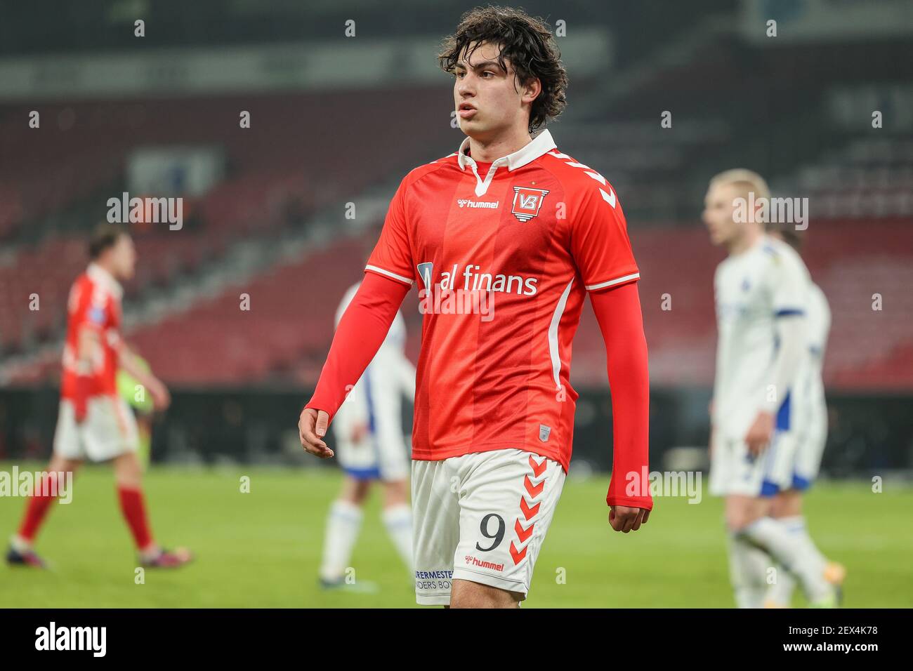 Kopenhagen, Dänemark. 3rd, März 2021. Wahid Faghir (9) von Vejle Boldklub, gesehen während des Superliga-Spiels 3F zwischen dem FC Kopenhagen und Vejle Boldklub in Parken, Kopenhagen. (Bildnachweis: Gonzales Photo - Rune Mathiesen). Stockfoto