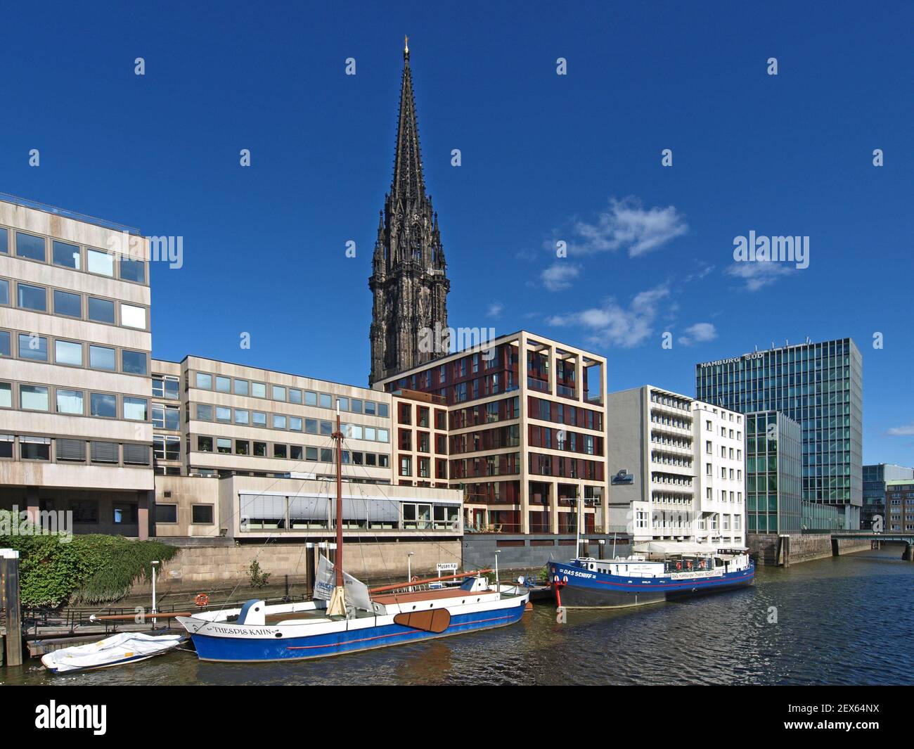 Nikolaifleet in Hamburg, Deutschland Stockfoto