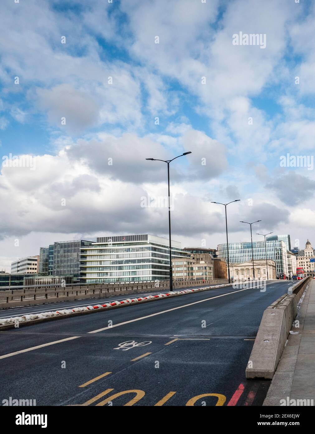 Hauptstadt von London während der Wintersperre 2021 in Großbritannien. Stockfoto