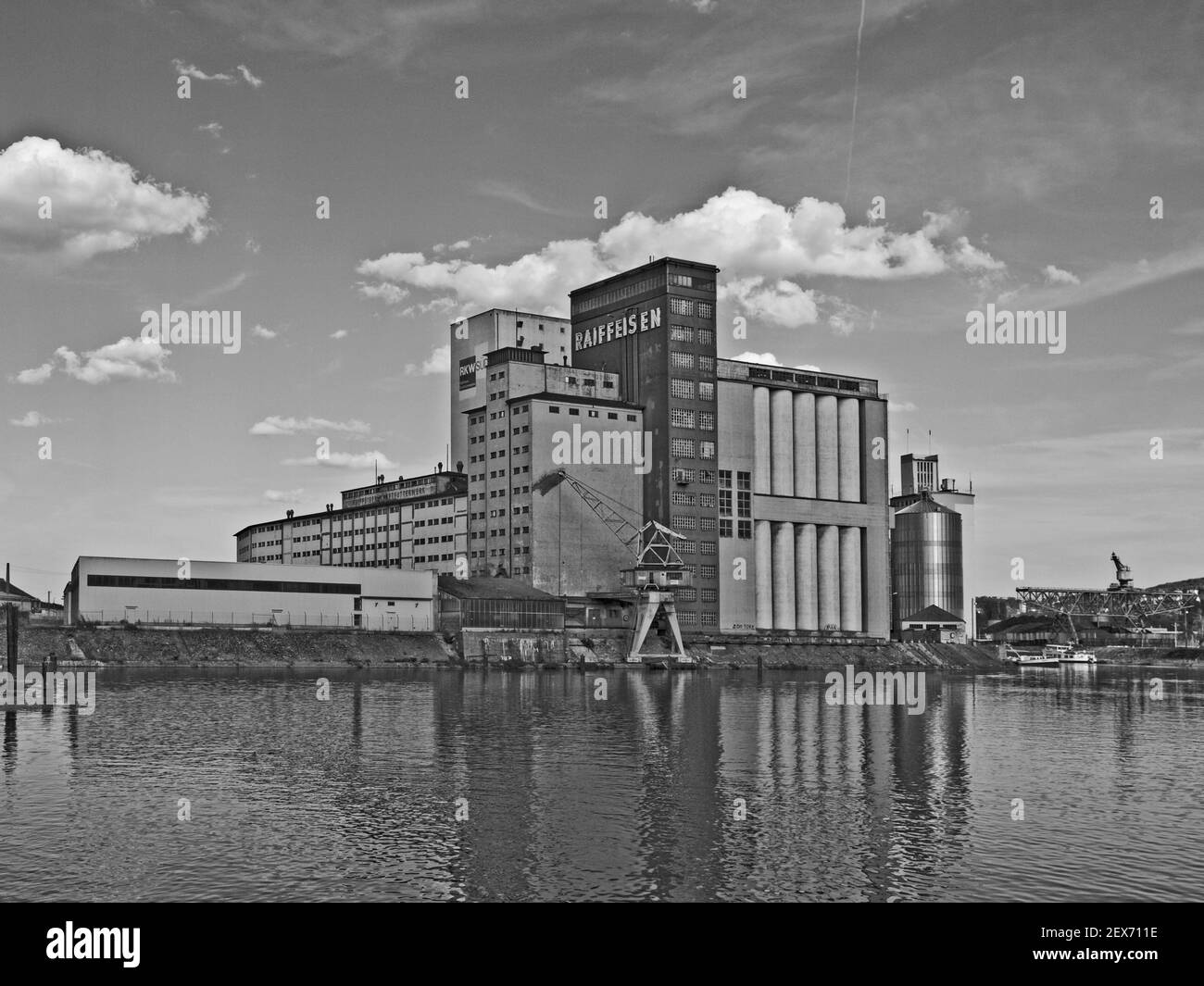 Würzburger Hafen, Deutschland Stockfoto