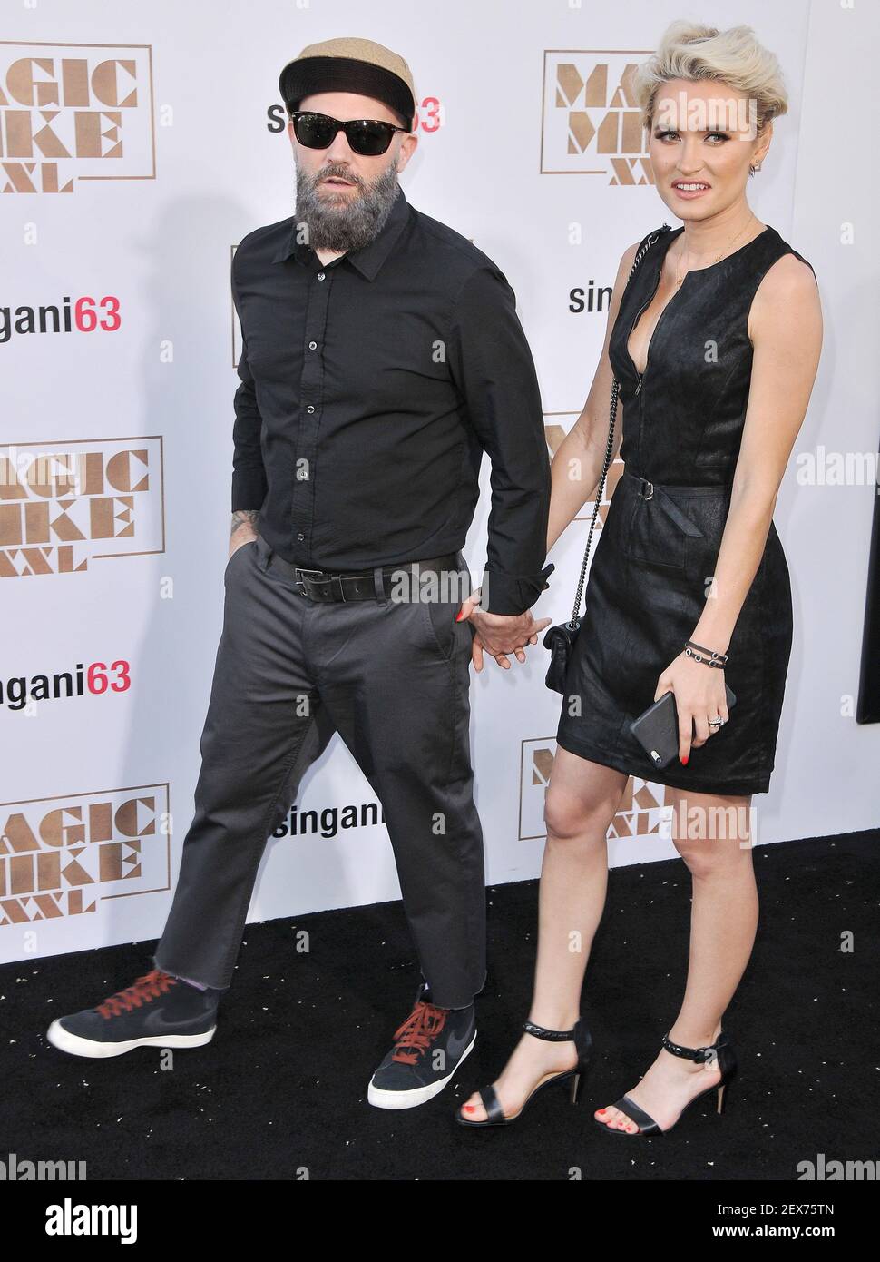 (LR) Fred Durst und Kseniya Beryazina kommen bei der 'Magic Mike XXL