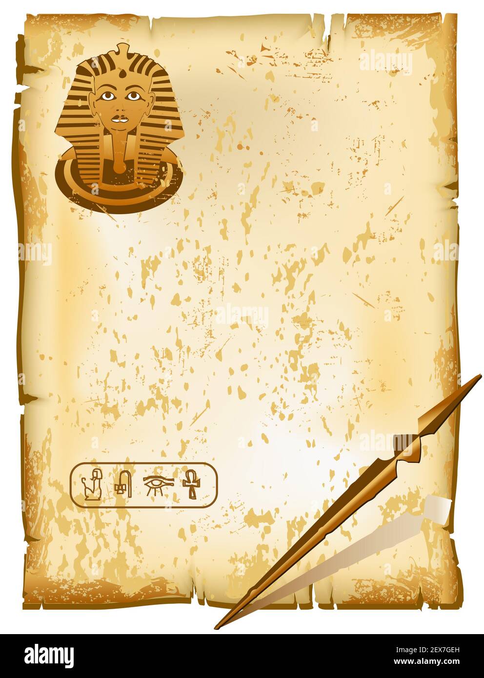 Hieroglyphen Alphabet Symbole Stockfotografie - Alamy