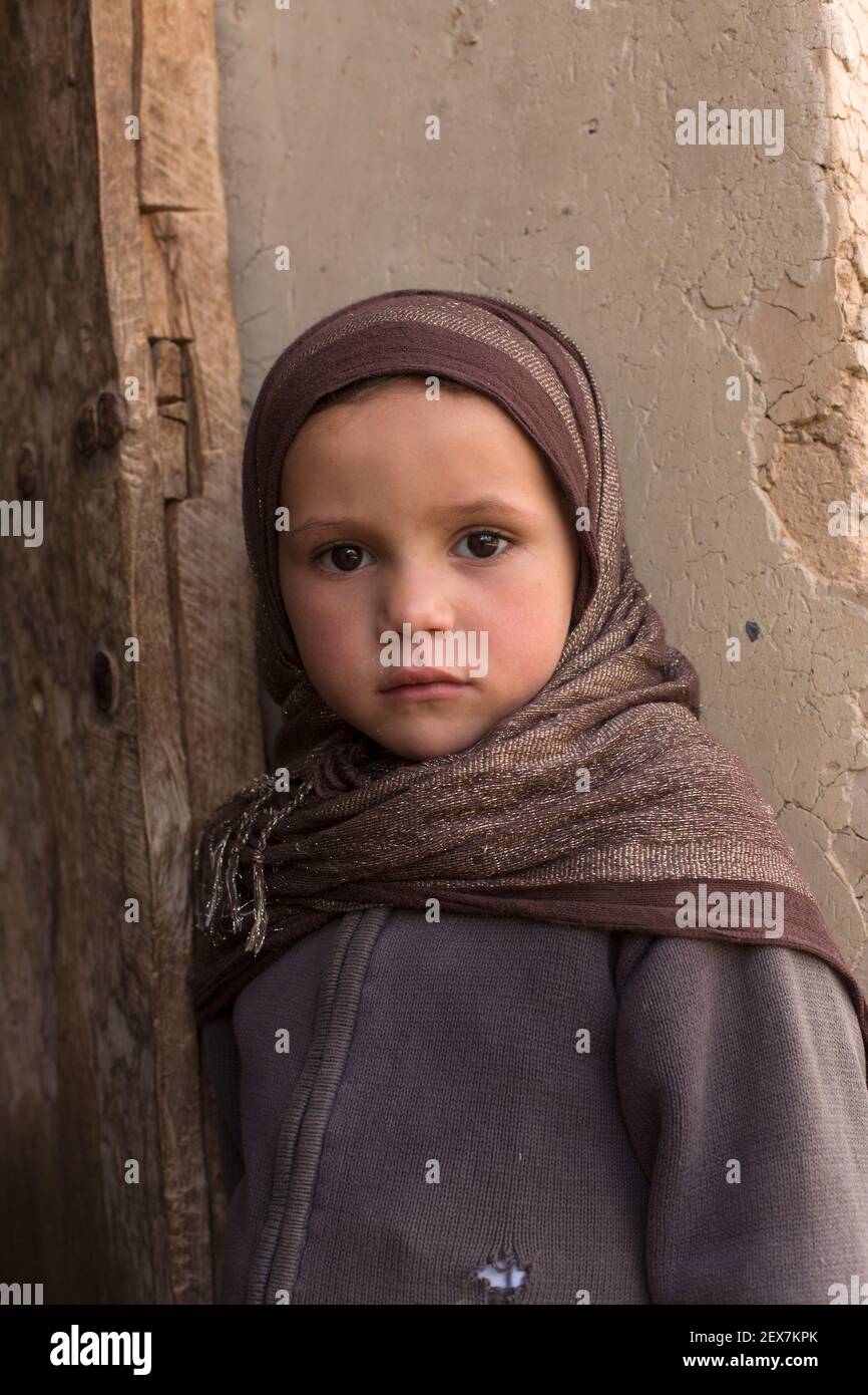 Porträt eines jungen marokkanischen Mädchen Stockfoto