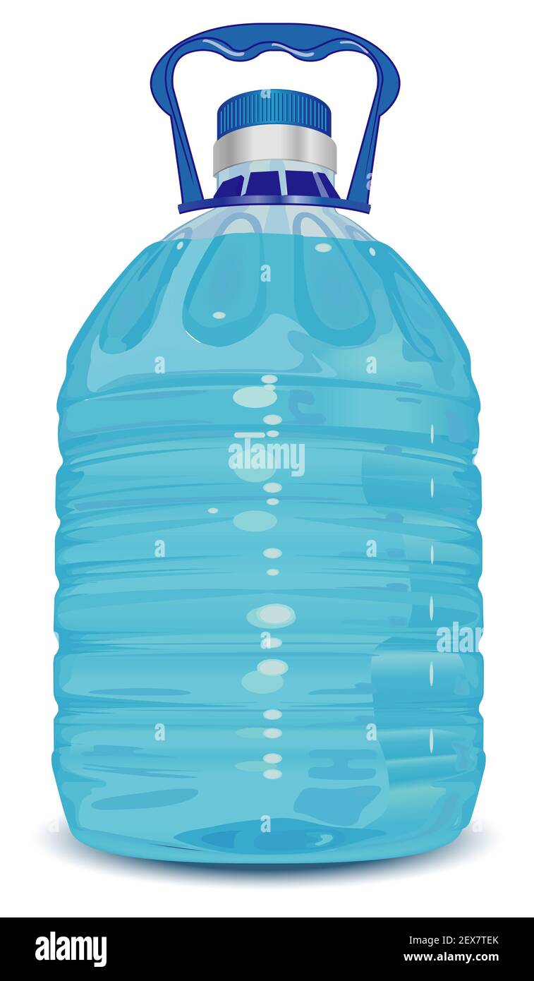 Flasche mit Griff Stockfoto