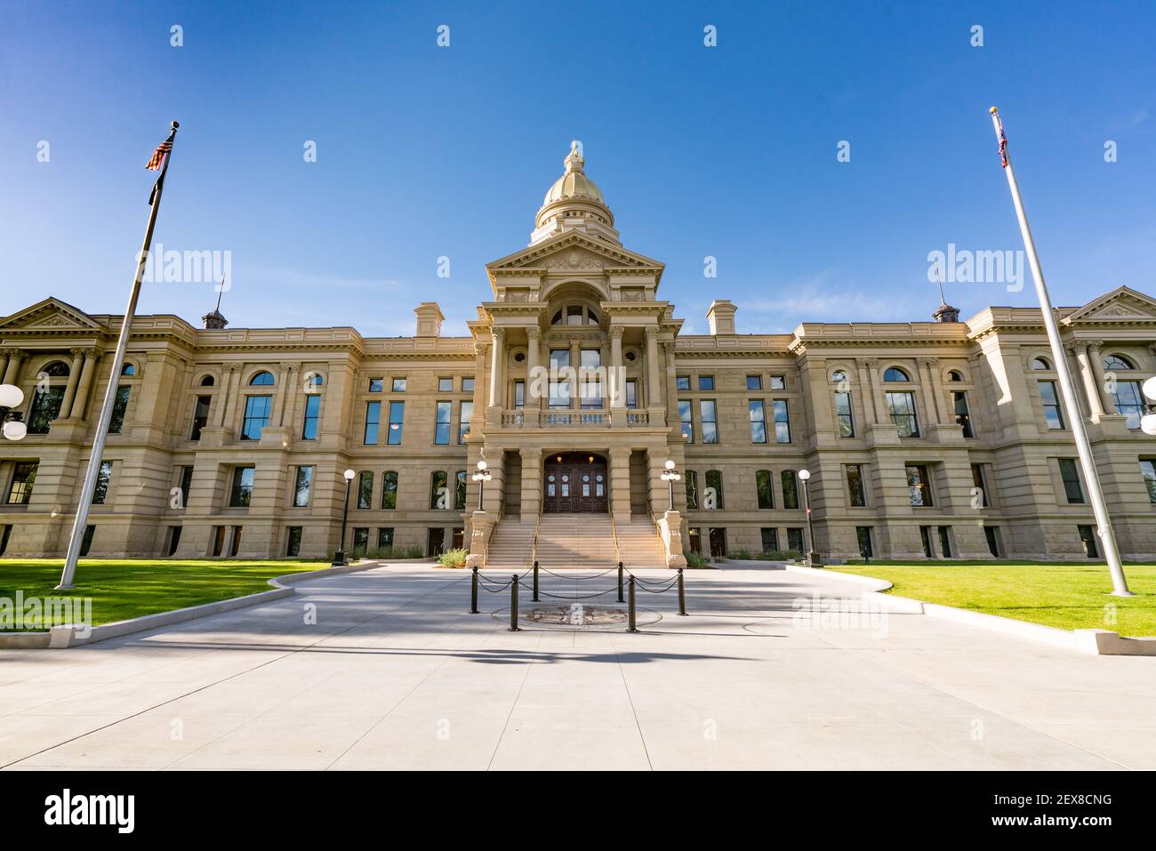 Äußere des Wyoming State Capitol Building in Cheyenne Stockfoto