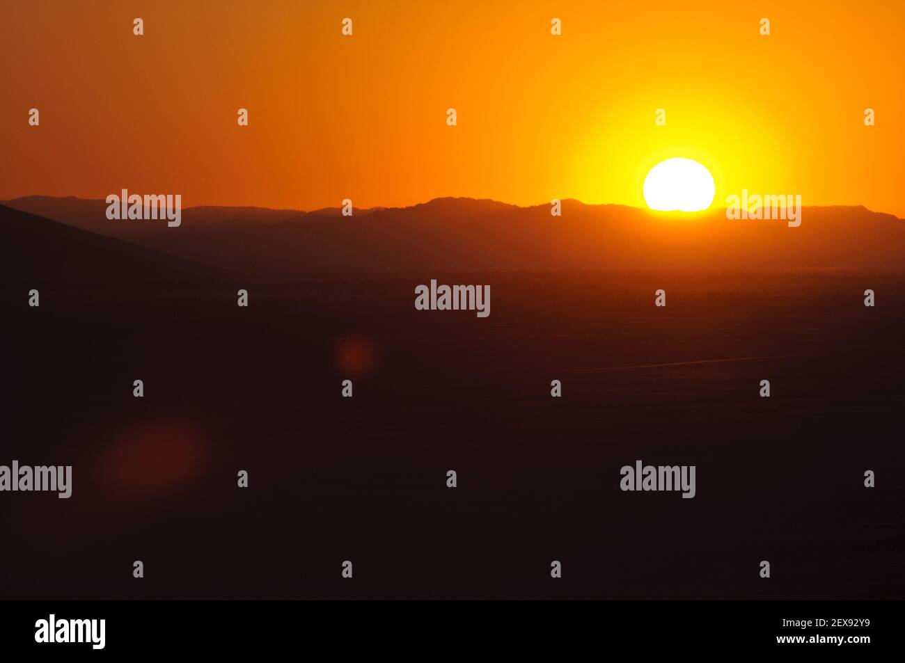 Sonnenaufgang von Dune 45 Stockfoto