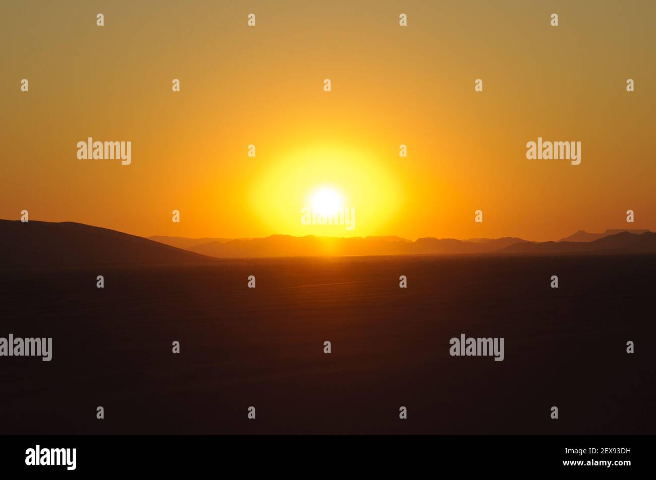 Sonnenaufgang von Dune 45 Stockfoto