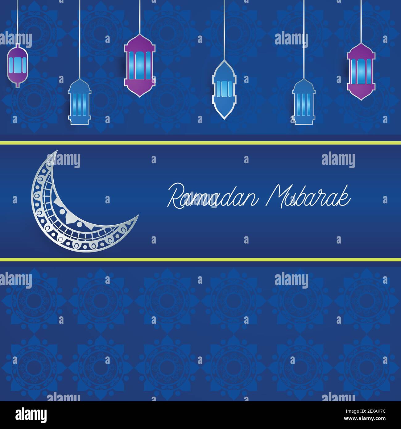 ramadan kareem ramadan mubarak, glücklich ramadan Gruß Design für Muslime heiligen Monat, Vektor-Illustration Stock Vektor