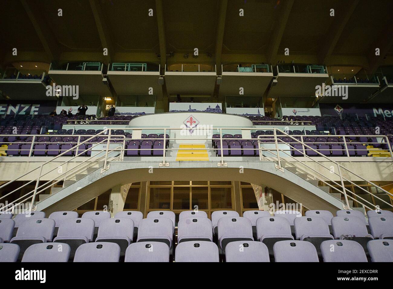 Sehen Sie Artemio Franchi Stadion während der Serie EIN Spiel zwischen ACF Fiorentina und AS Roma im Stadio Artemio Franchi, Florenz, Italien am 3. März 2021. (Foto von Roberto Ramaccia / INA Photo Agency) Stockfoto