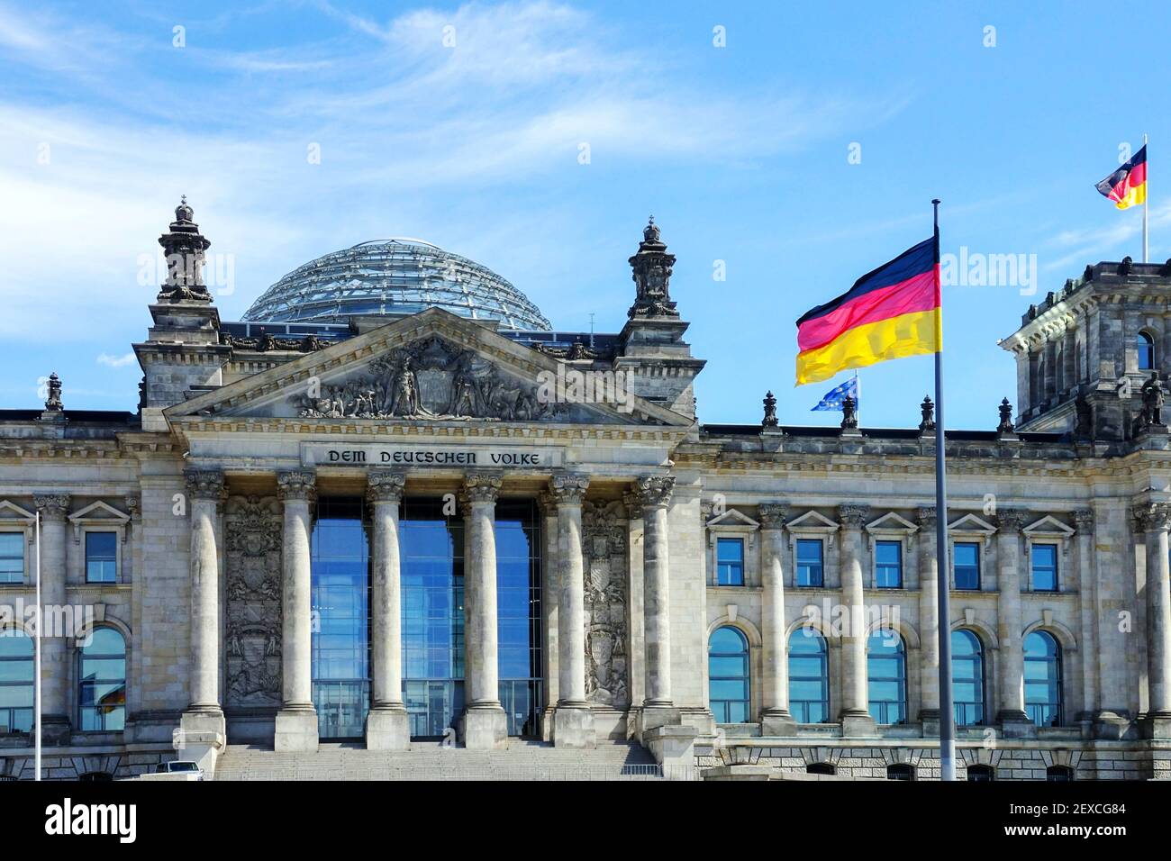 Der Reichstag Berlin Deutschland Stockfoto