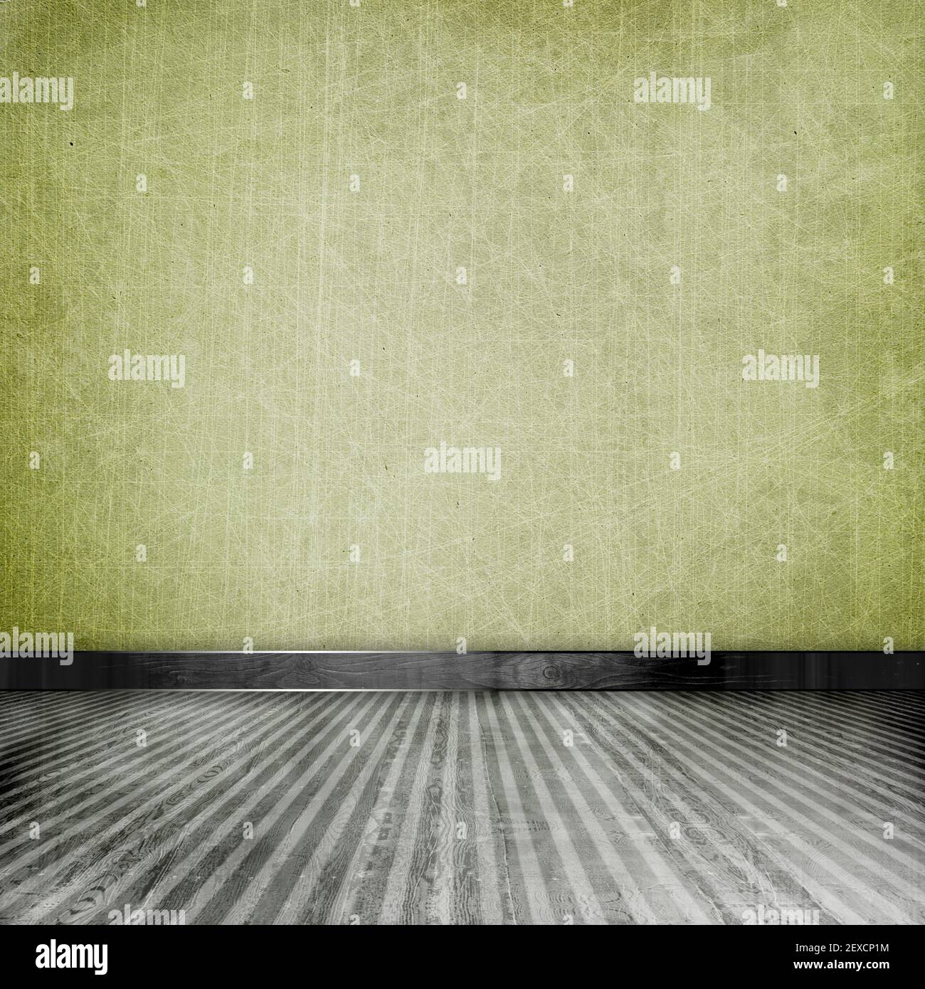 Retro Vintage Grunge leeres Zimmer Stockfoto
