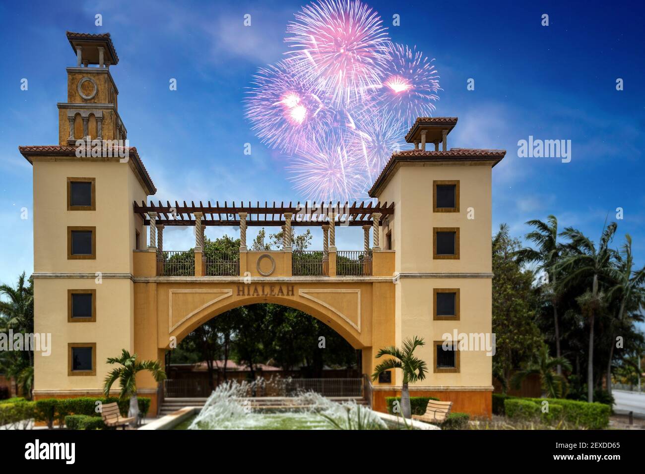 4. Juli in Hialeah, Florida, USA Stockfoto