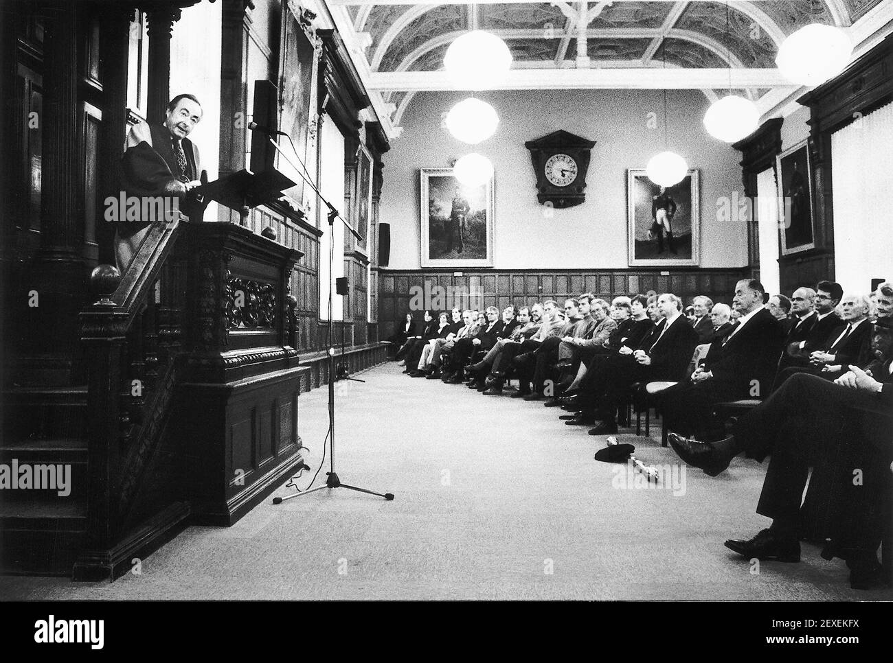 George Steiner Professor Vorlesungen an der Oxford Dbase Stockfoto