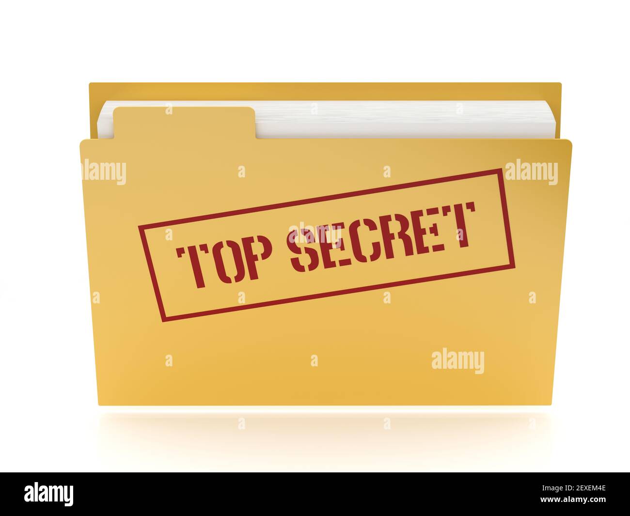 Oberen geheimen Ordner Stockfoto