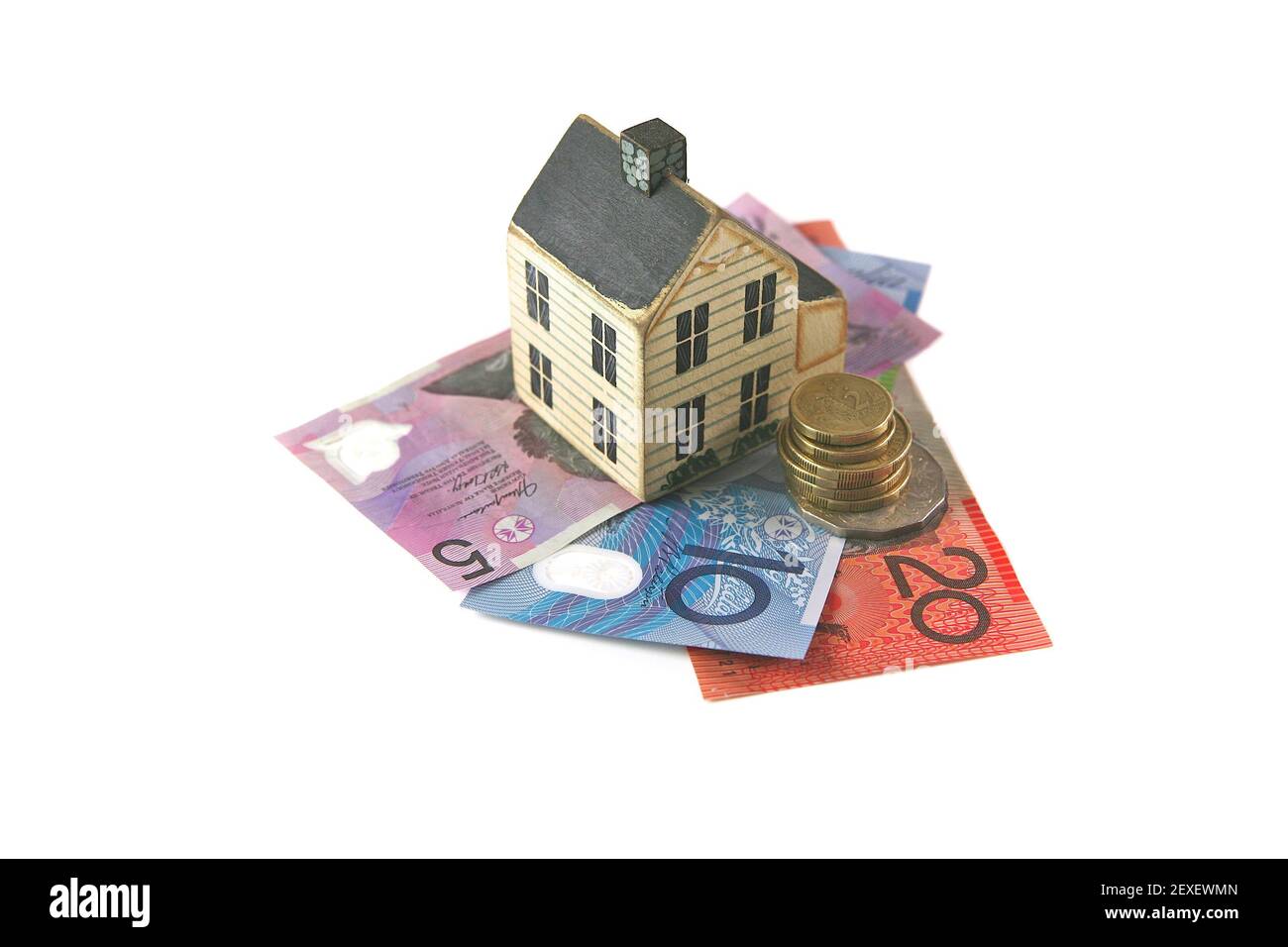 Australischer Dolor für ein Haus Darlehen ausgeben oder sparen Stockfoto