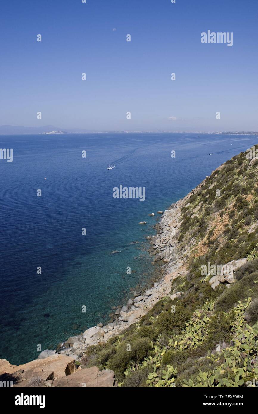 Panorama auf Sardinien Stockfoto