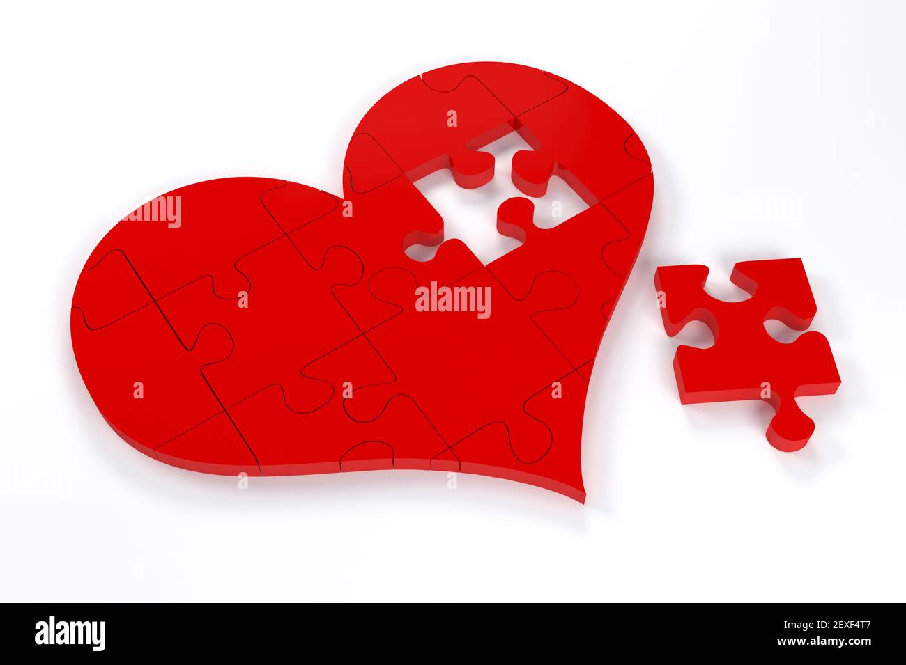 Herz Puzzle Stockfotos Und Bilder Kaufen Alamy