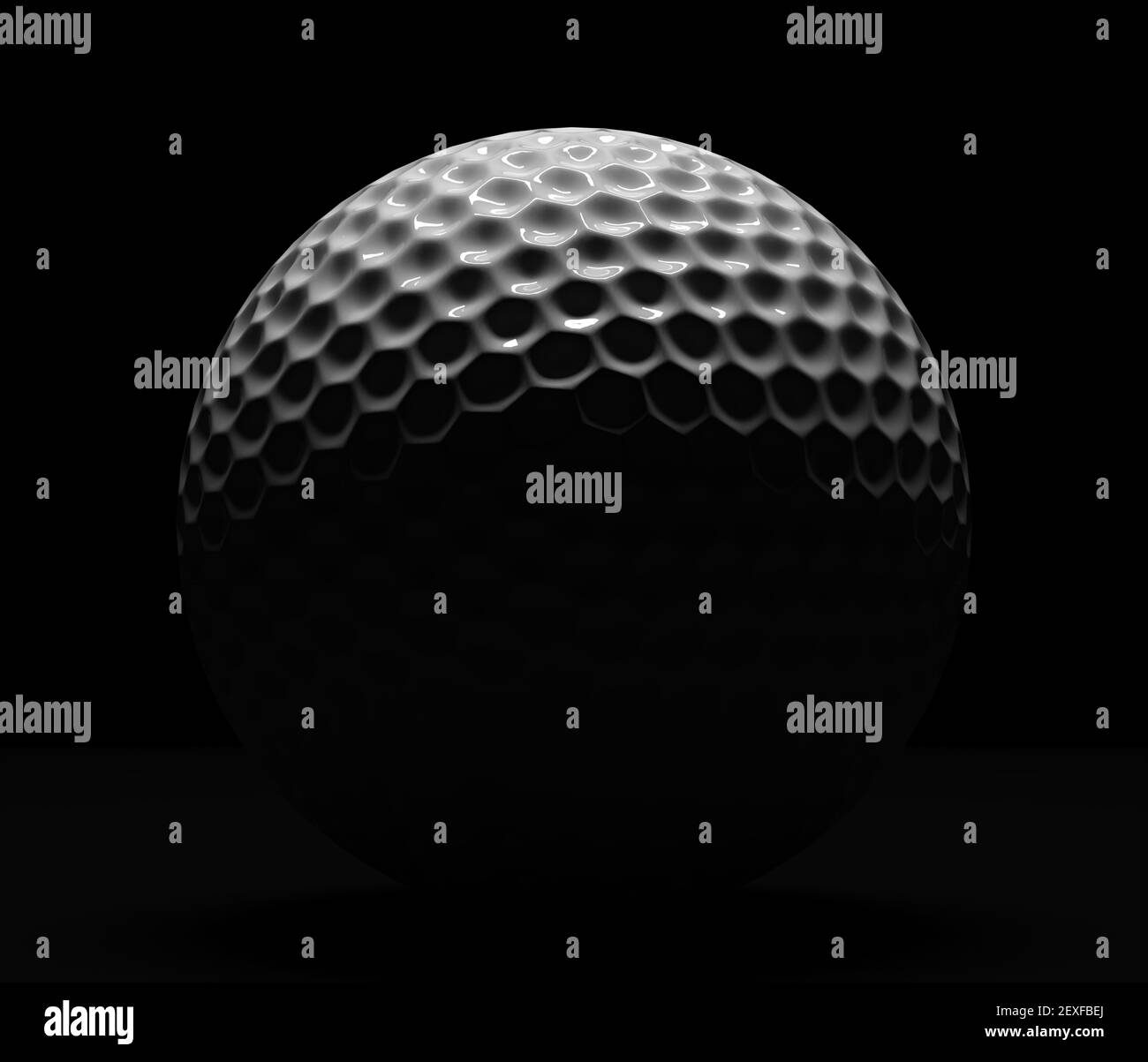 Isolierte Golfball Stockfoto