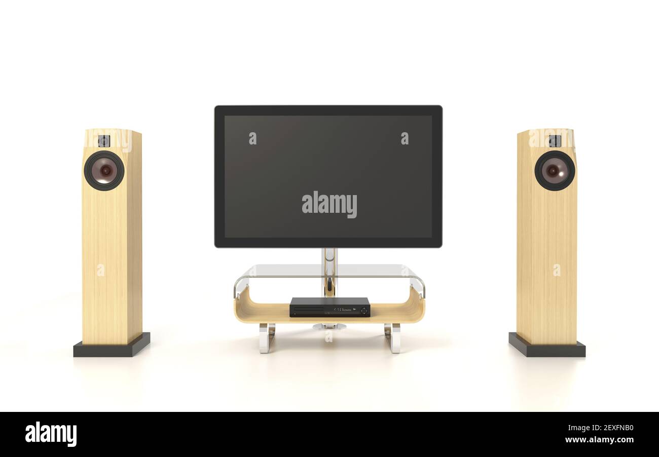 Home Entertainment-System Stockfoto