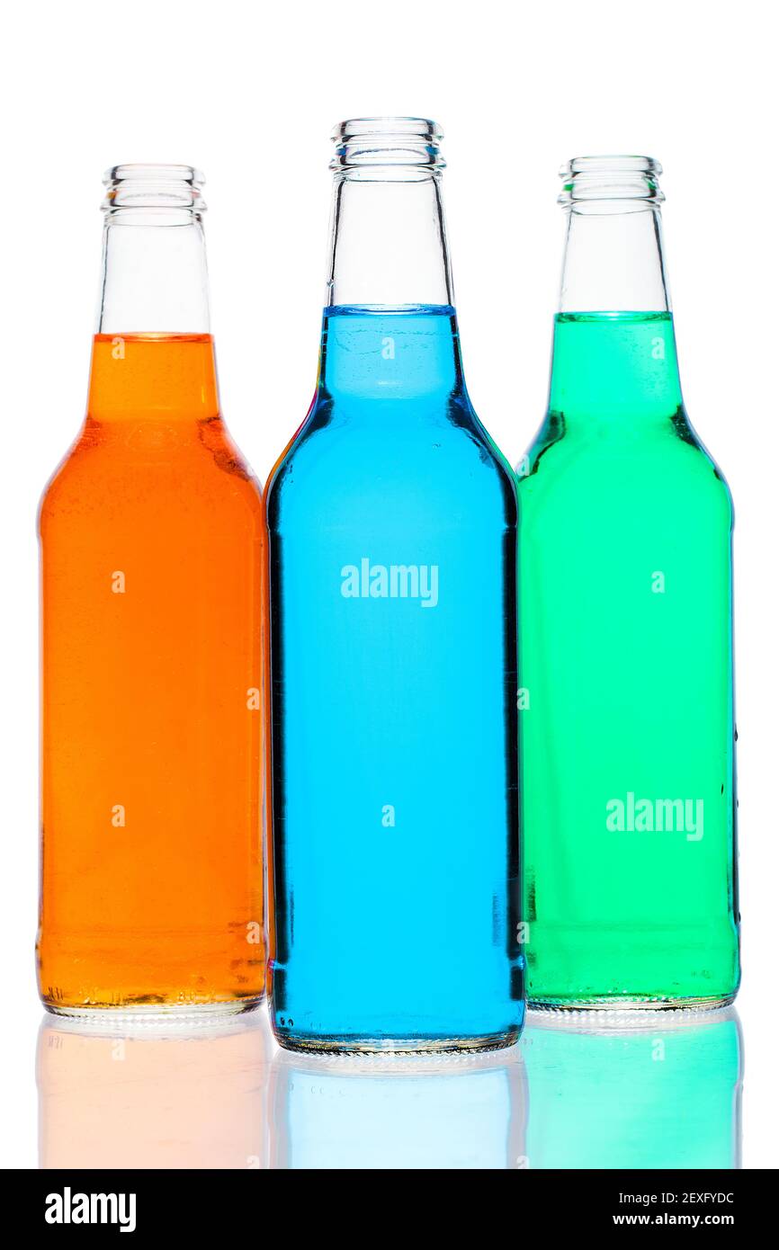 Blass Flasche Trio Stockfoto