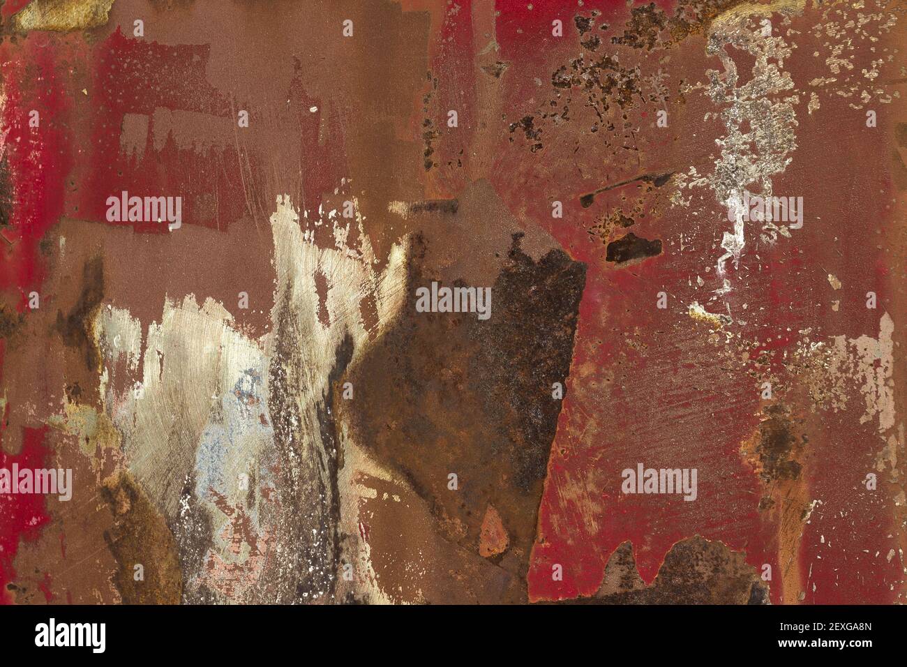 Metall und Farbe Stockfoto