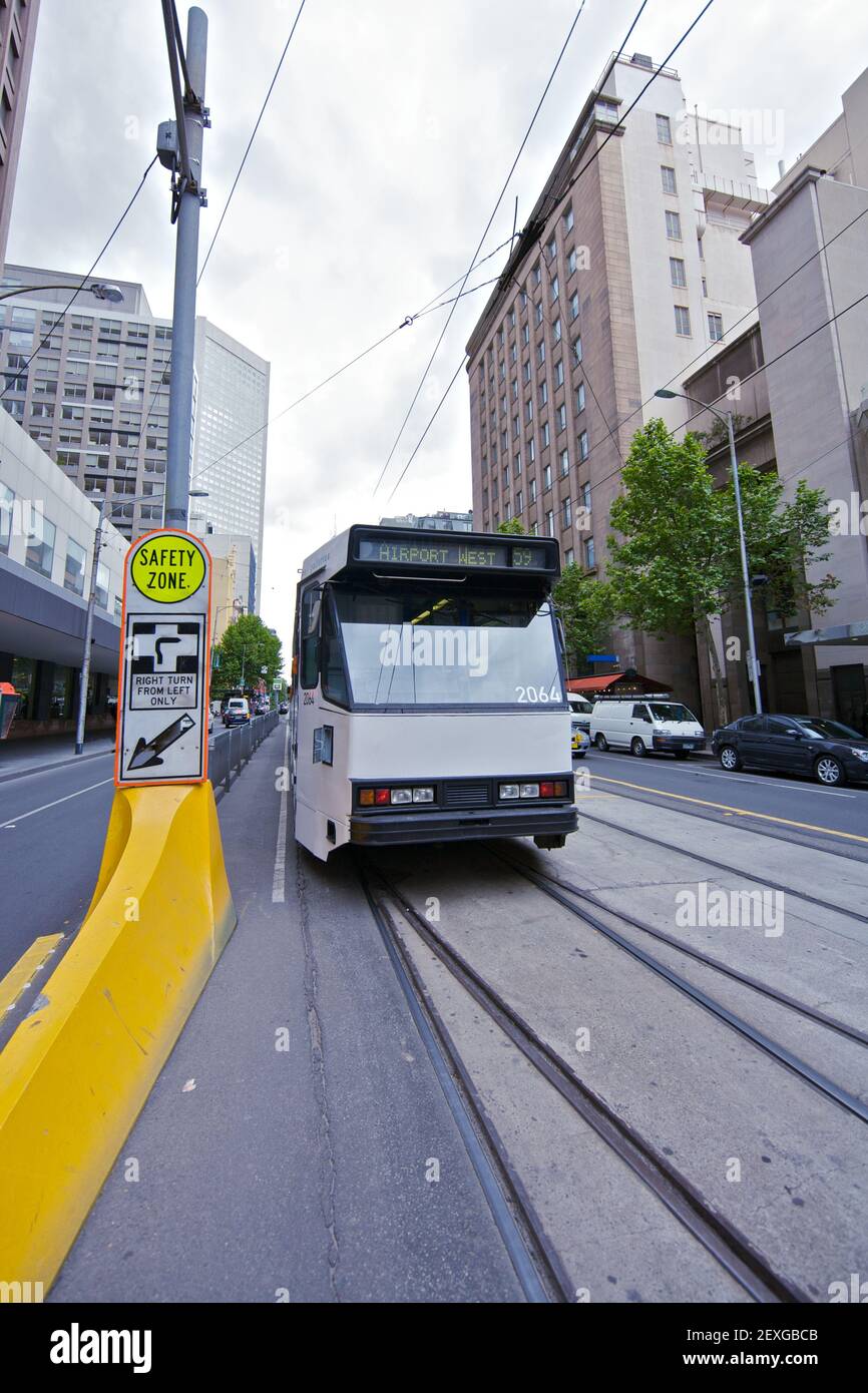 Straßenbahn, Melbourne Stockfoto