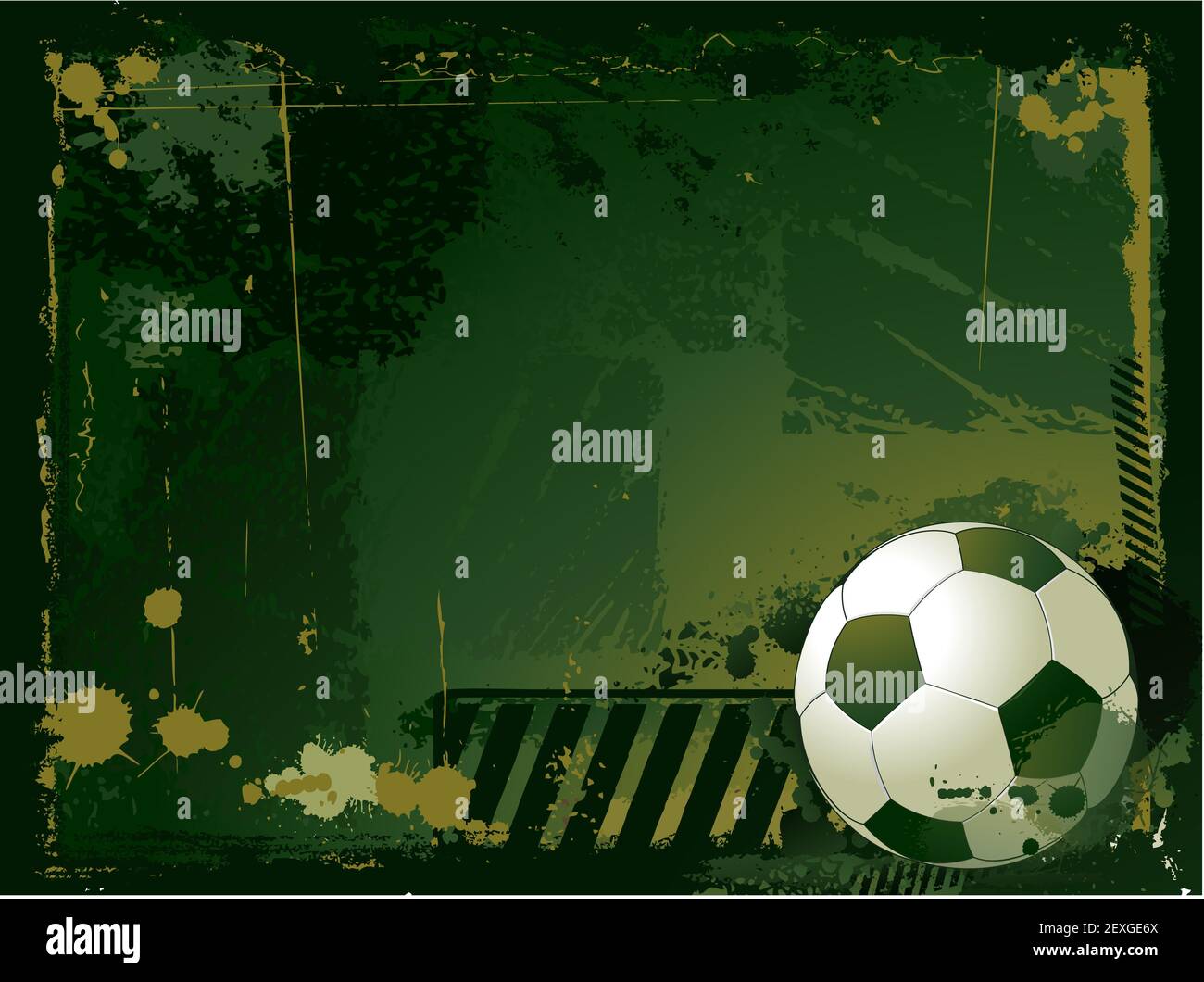 Grunge-Fußball-Hintergrund Stockfoto