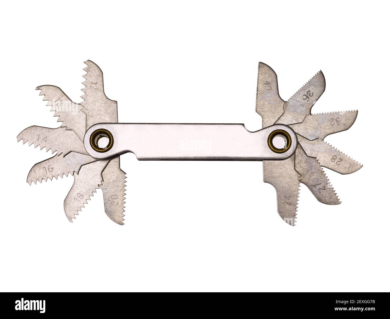 Gewindestechweite Stockfoto