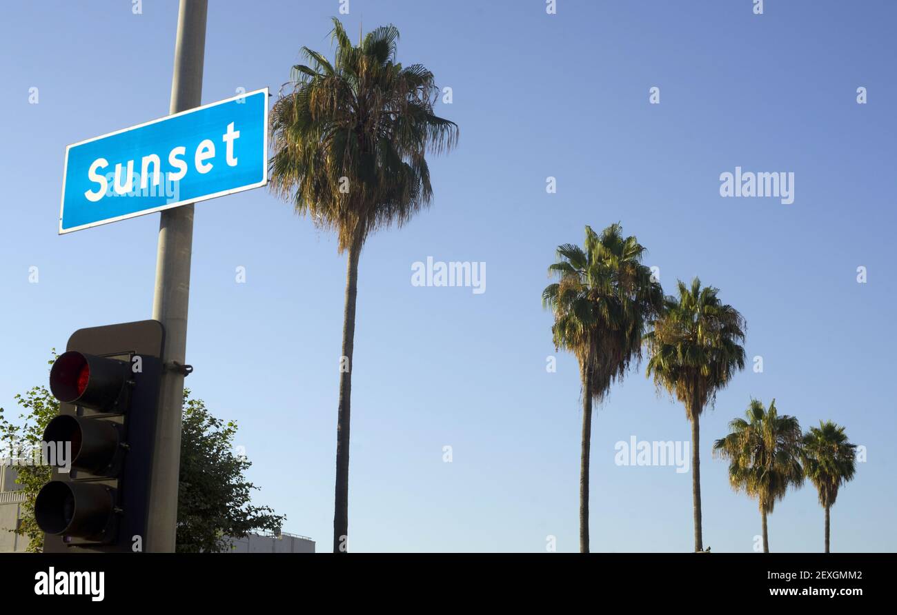 Sunset Blvd Stockfoto