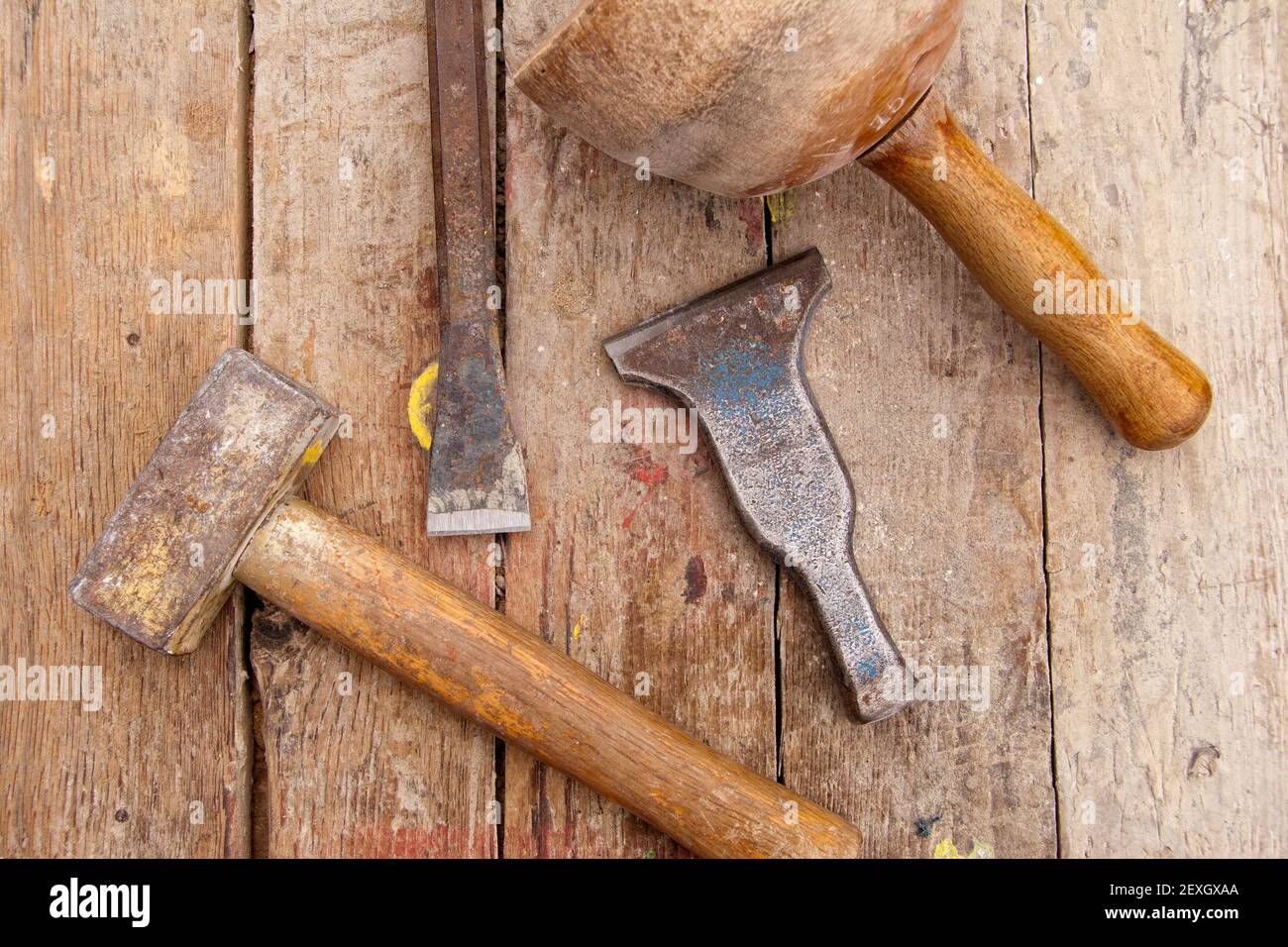 Werkzeugbank Stockfoto