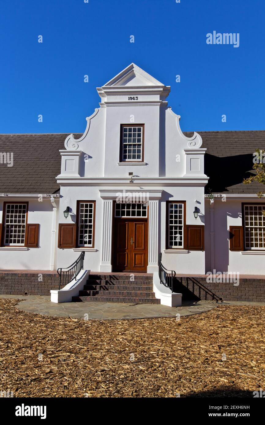 Kapholländische Architektur in Südafrika Stockfoto