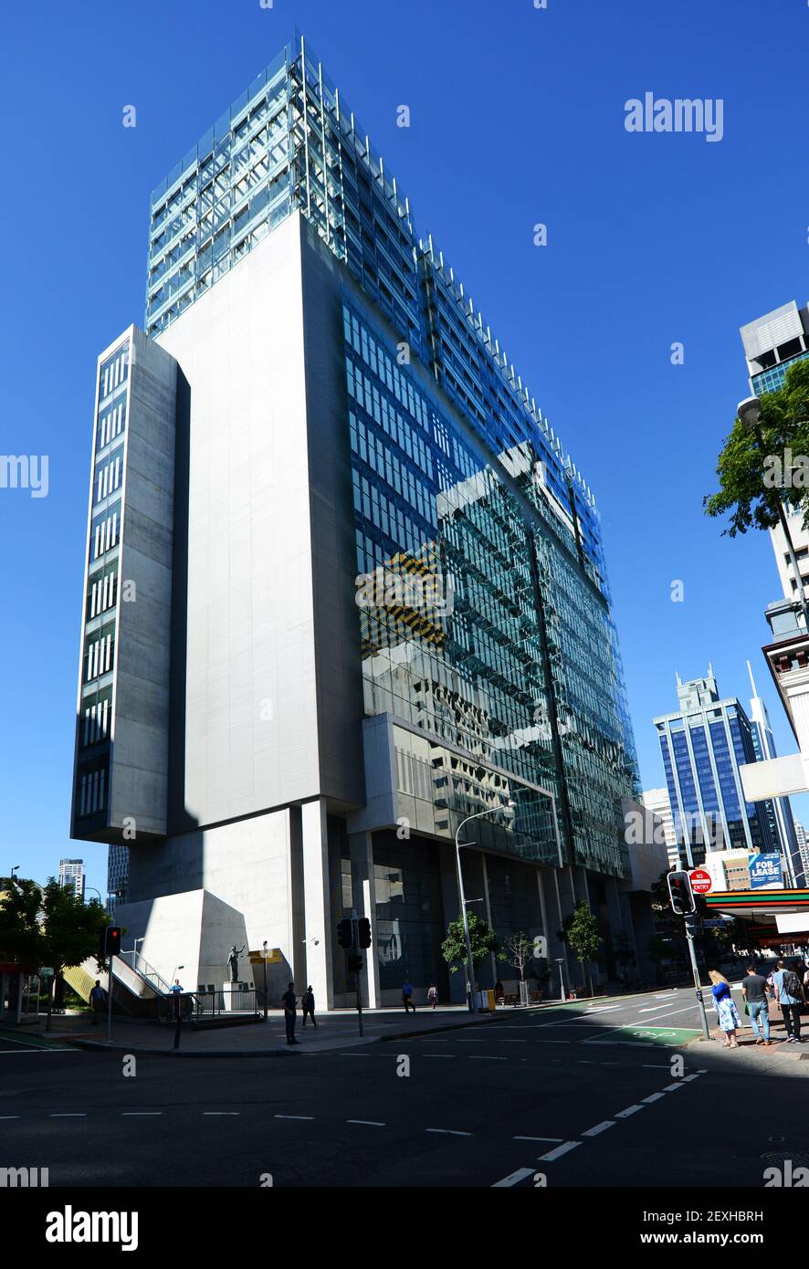 Das QLD-Gebäude des Obersten Gerichtshofs in Brisbane, Australien. Stockfoto