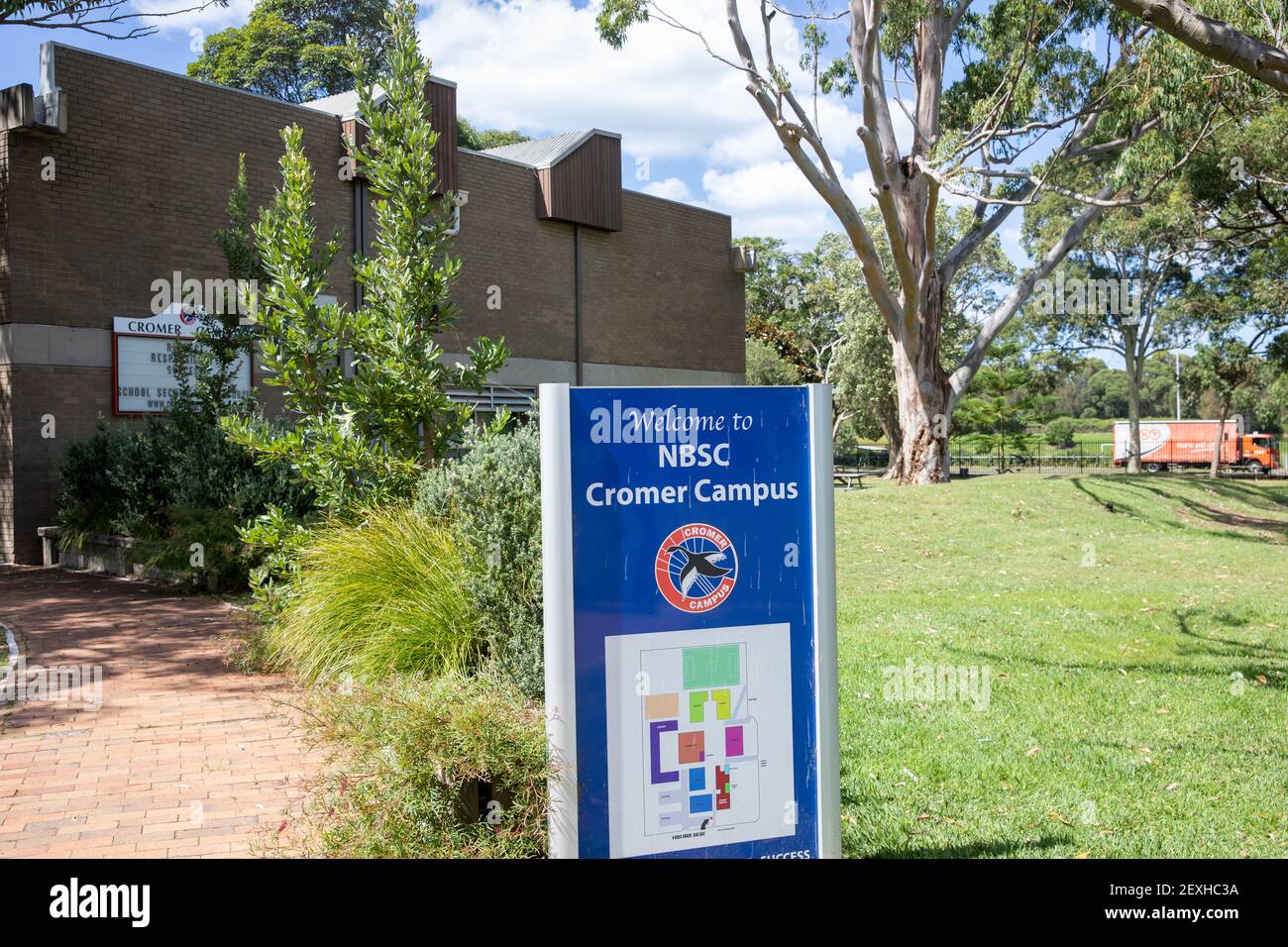 Cromer Campus, weiterführende Schule auf dem cromer Campus, Teil des Northern Beaches Secondary College Netzwerks in Sydney, Australien Stockfoto