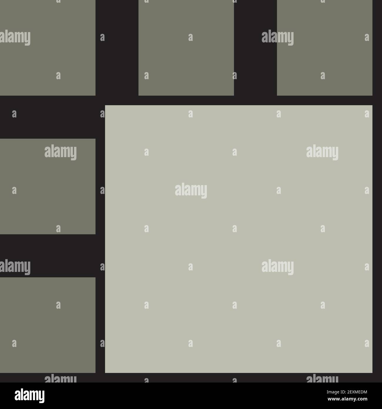 Ein abstraktes, neutrales Graustufen-Block-Textfeld-Layout-Hintergrundbild. Stock Vektor