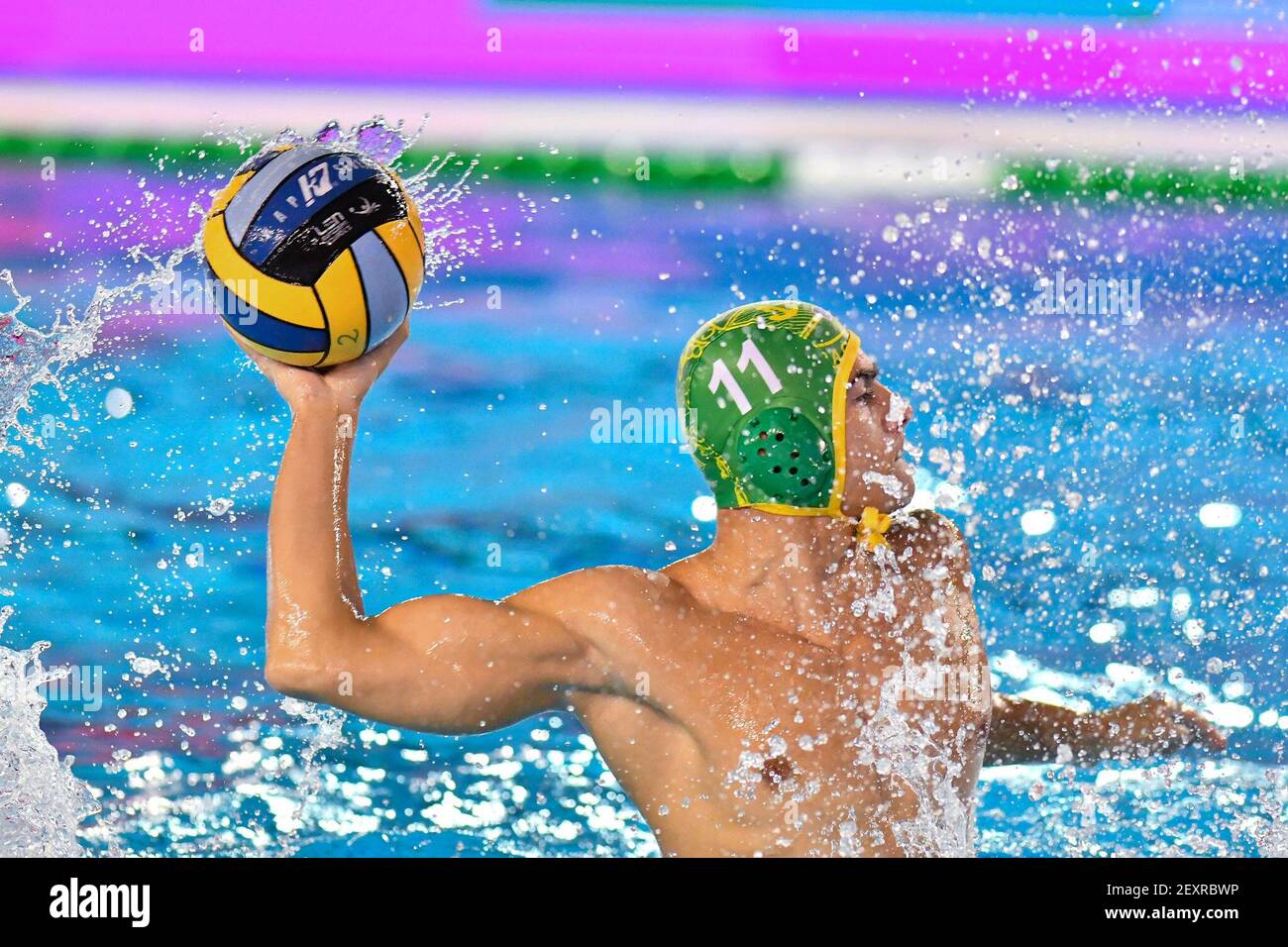 Rom, Italien. März 2021, 04th. LEN Champions League Gruppe A Ostia Roma. LEN Champions League Pro Recco gegen CC Ortigia. (Foto: Carlo Cappuccitti/Pacific Press) Quelle: Pacific Press Media Production Corp./Alamy Live News Stockfoto