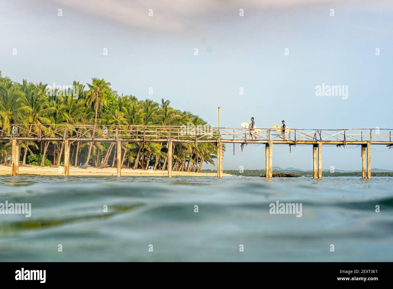 Cloud 9 Cloud9 Tower Surf Spot Siargao Island Die Philippinen Stockfoto