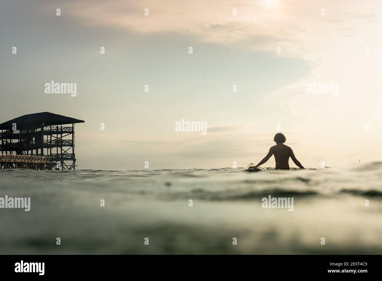 Cloud 9 Cloud9 Tower Surf Spot Siargao Island Die Philippinen Stockfoto