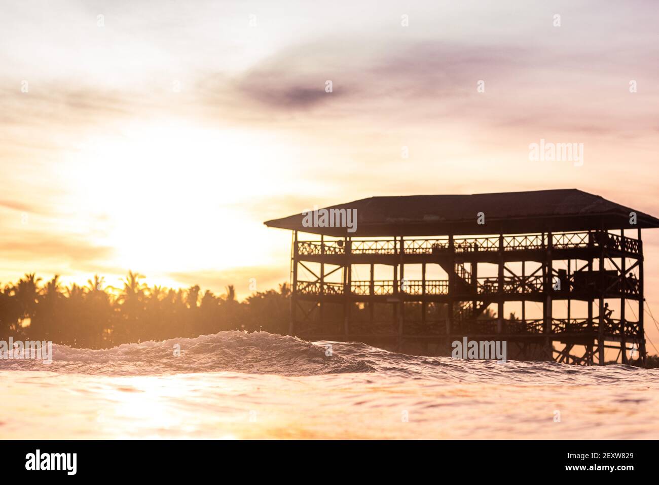 Cloud 9 Cloud9 Tower Surf Spot Siargao Island Die Philippinen Stockfoto