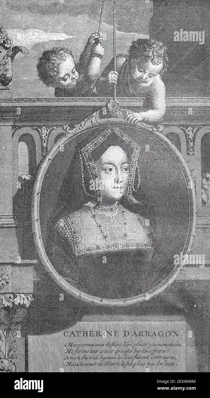 Katharina von Aragon ist die erste Frau von Heinrich VIII. Stockfoto