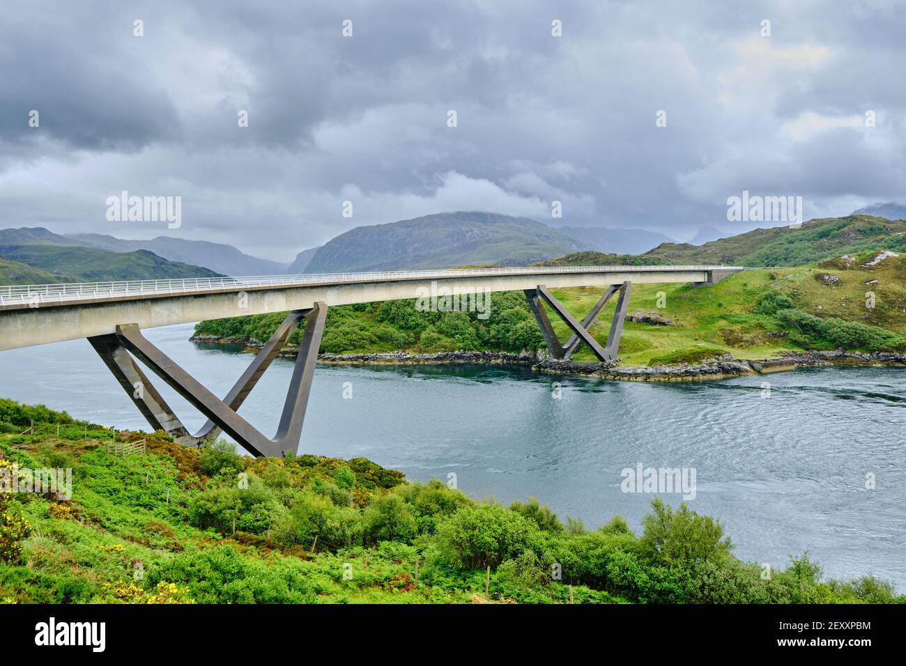 Kylesku Brücke Stockfoto