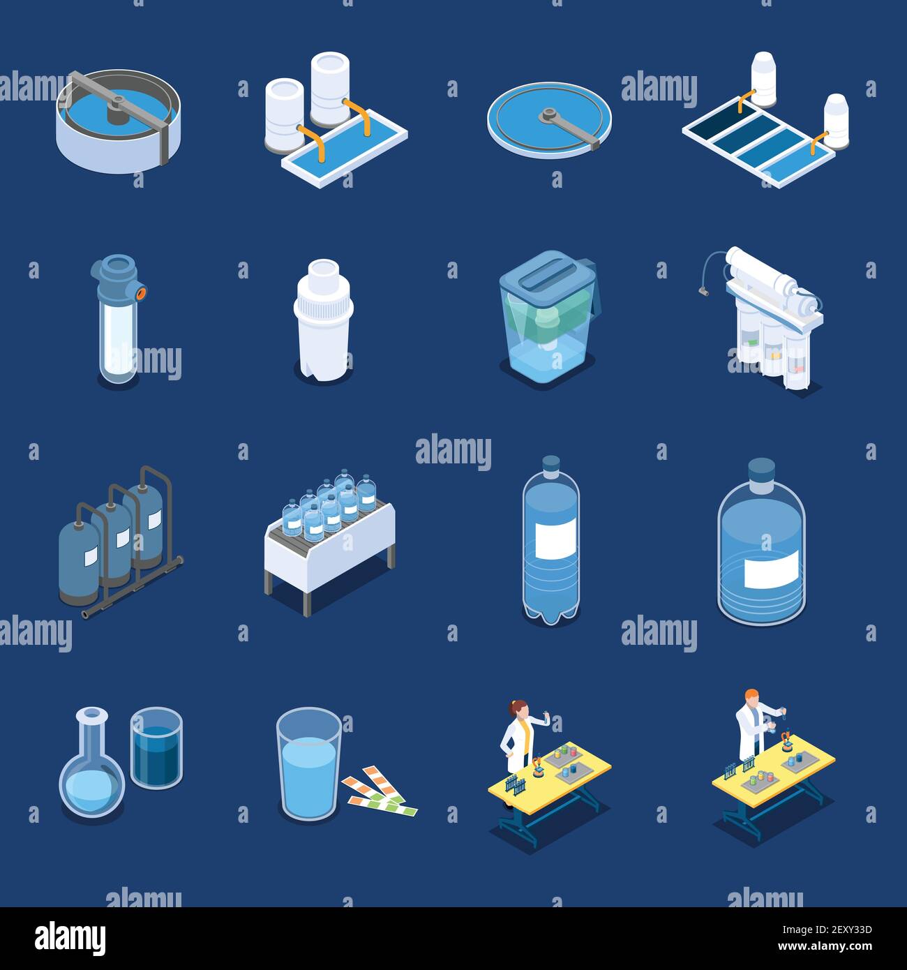 Trinkwasser reinigung Stock-Vektorgrafiken kaufen - Alamy