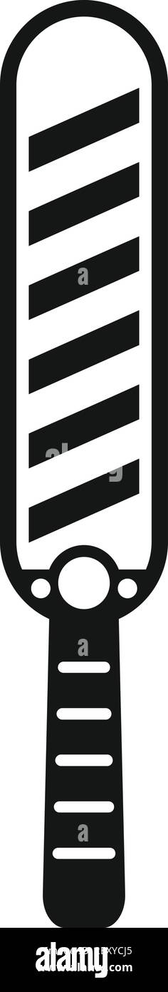 Symbol für den Zugriff auf Metalldetektoren, einfacher Stil Stock Vektor