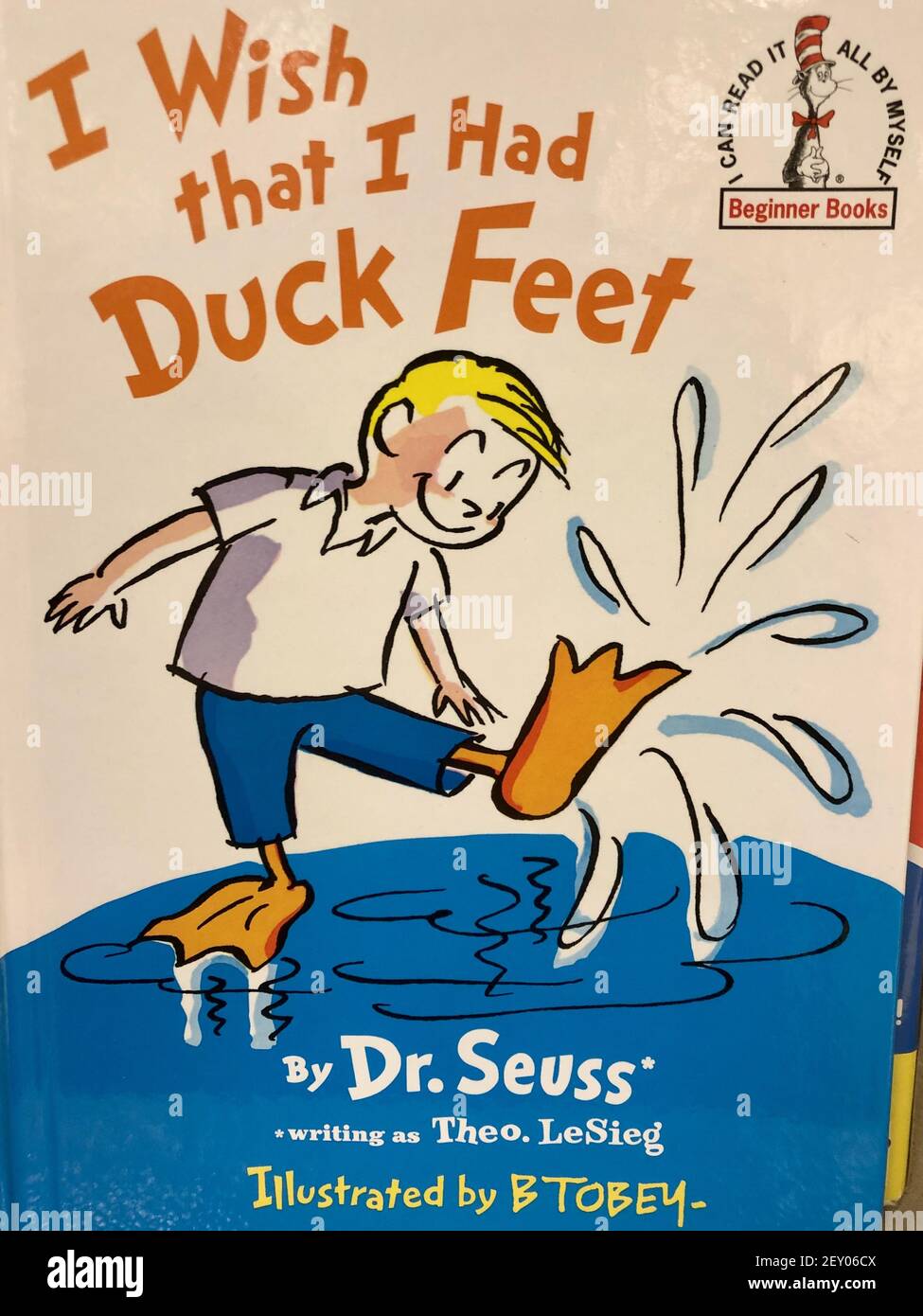 OCEAN SPRINGS, UNITED STATES - Mar 02, 2021: Cover des Kinderbuchs "I wish that I had Duck Feet" von Dr. Seuss Stockfoto