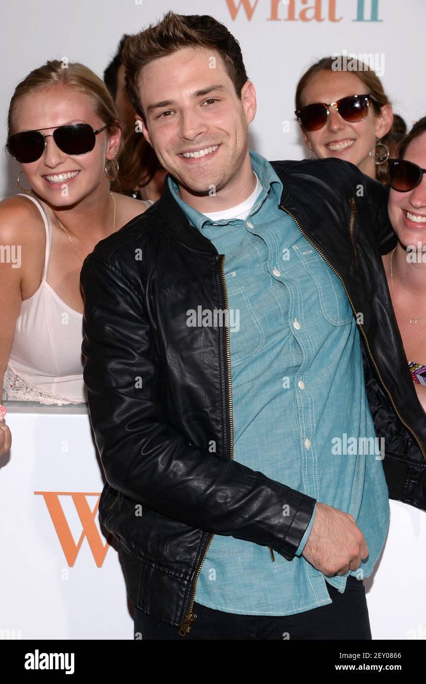 Ben Rappaport nimmt am 4. August 2014 an der "What If" New York Fan-Vorführung im Regal E-Walk 13 am Times Square, New York, NY, Teil. (Foto von Anthony Behar/Sipa USA) Stockfoto